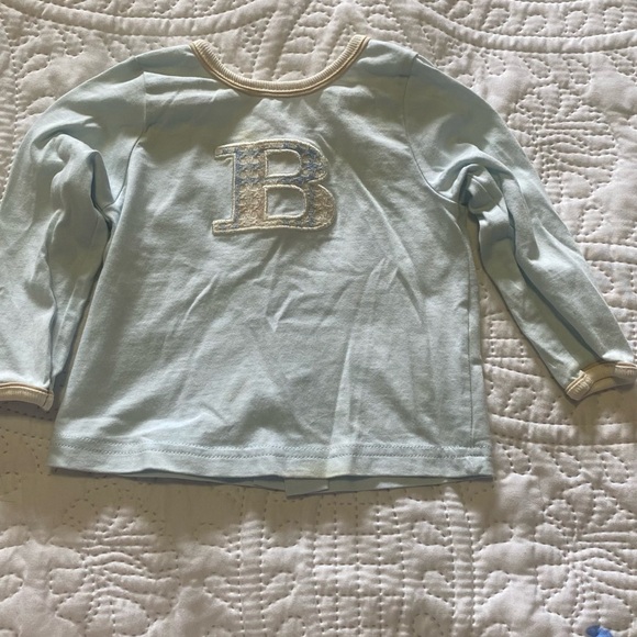 Burberry baby blue long sleeve top - Picture 1 of 6